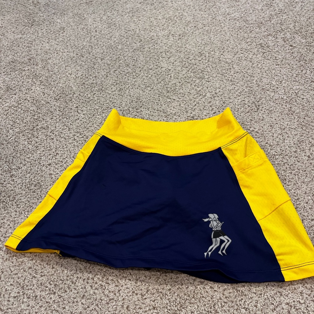 Yellow and Blue Women's Skirt